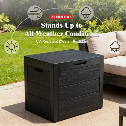 Outdoor Storage Box – Waterproof Resin Deck Box for Package Delivery Patio Storage