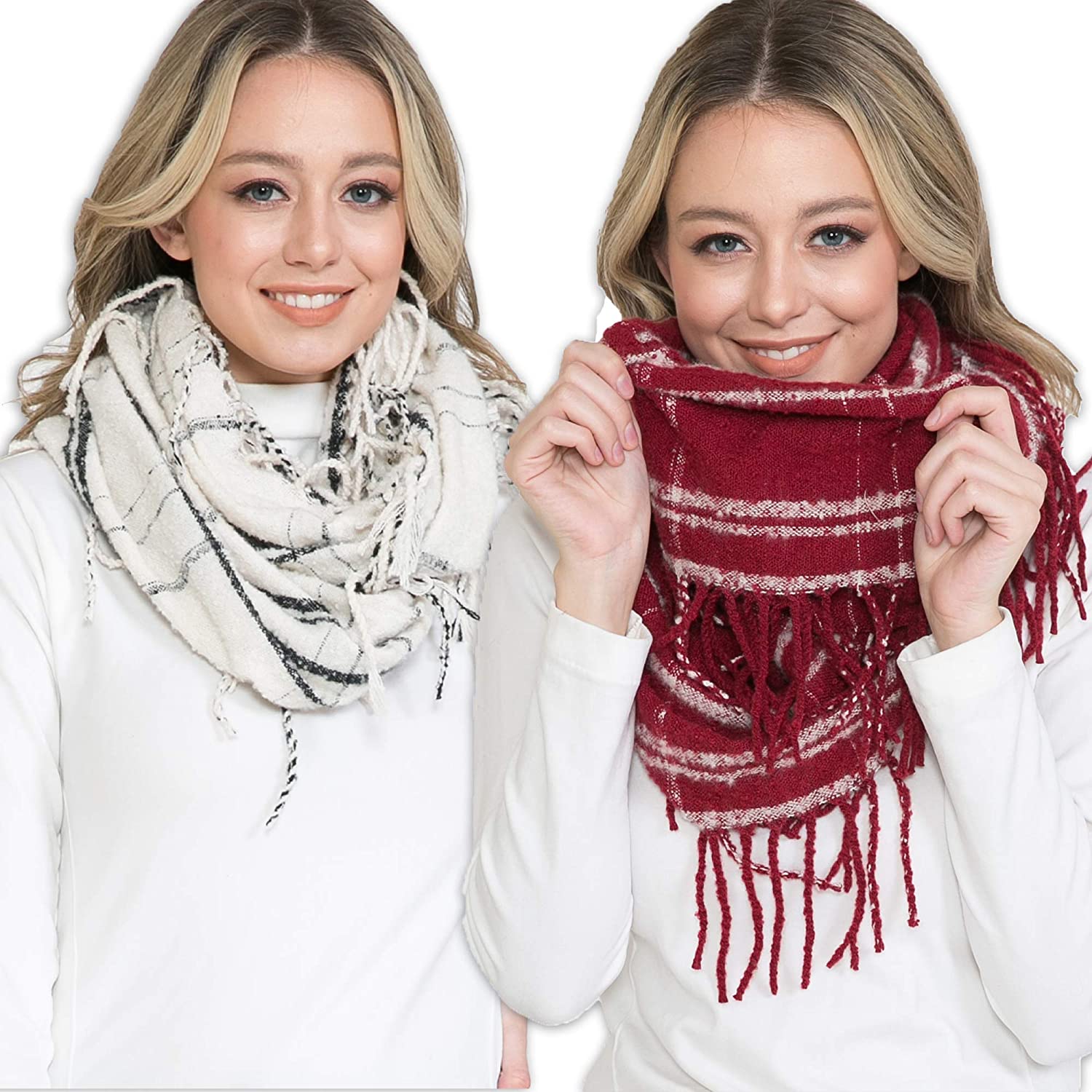 Basico Scarfs For Women Fashion, Soft Winter Scarf Masks, Infinity Scarves Neck Warmer