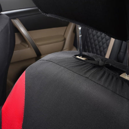 Full Set Car Seat Covers – Front & Rear Bench Polyester Mesh Fabric – Easy Install SUV Car Covers