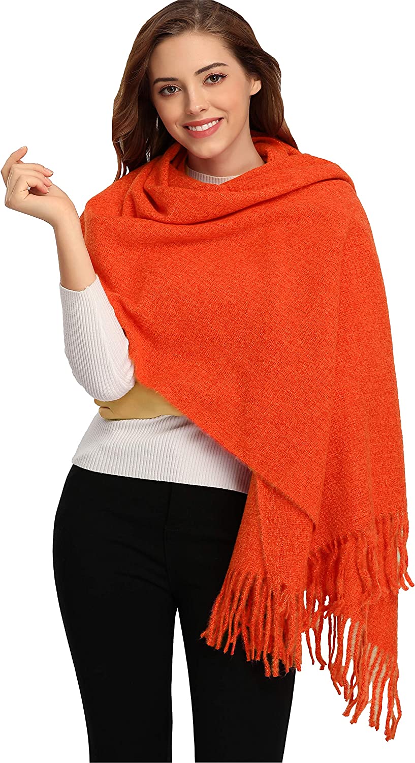 Women Men Winter Thick Cable Knit Wrap Chunky Warm Scarf