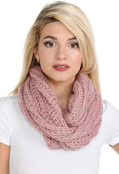 Basico Infinity Scarf | Winter Crochet Knit Scarf in One Size