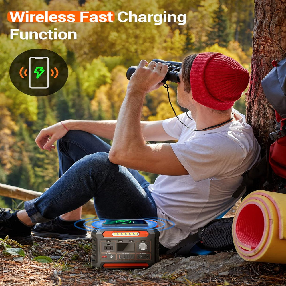 Portable Power Station – Solar Generator Battery Backup with AC Outlet