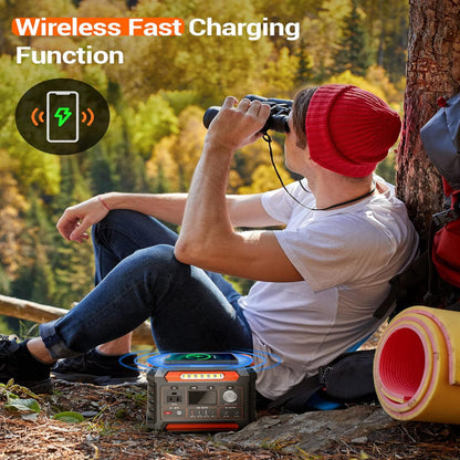 Portable Power Station – Solar Generator Battery Backup with AC Outlet