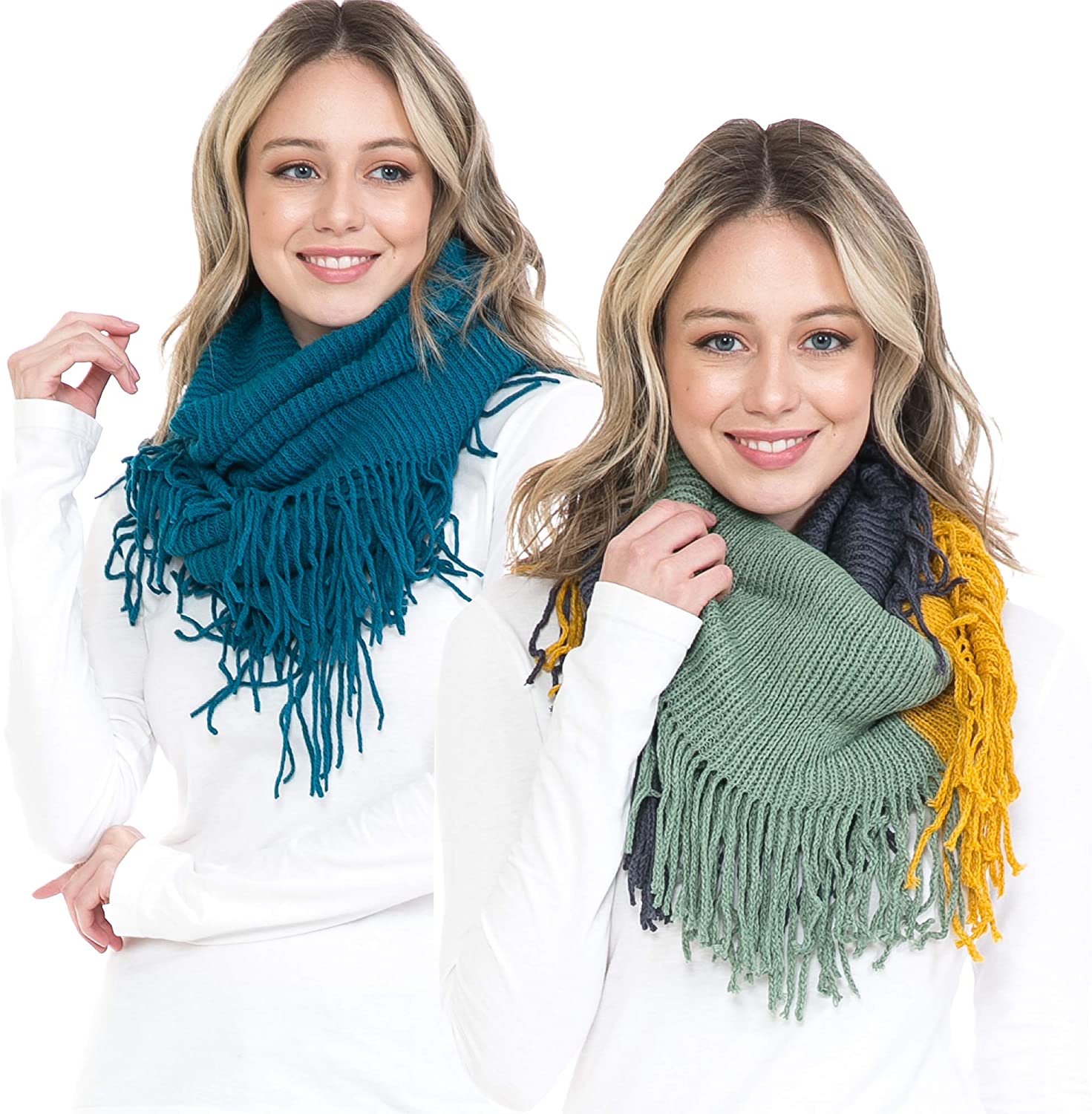 Basico Scarfs For Women Fashion, Soft Winter Scarf Masks, Infinity Scarves Neck Warmer