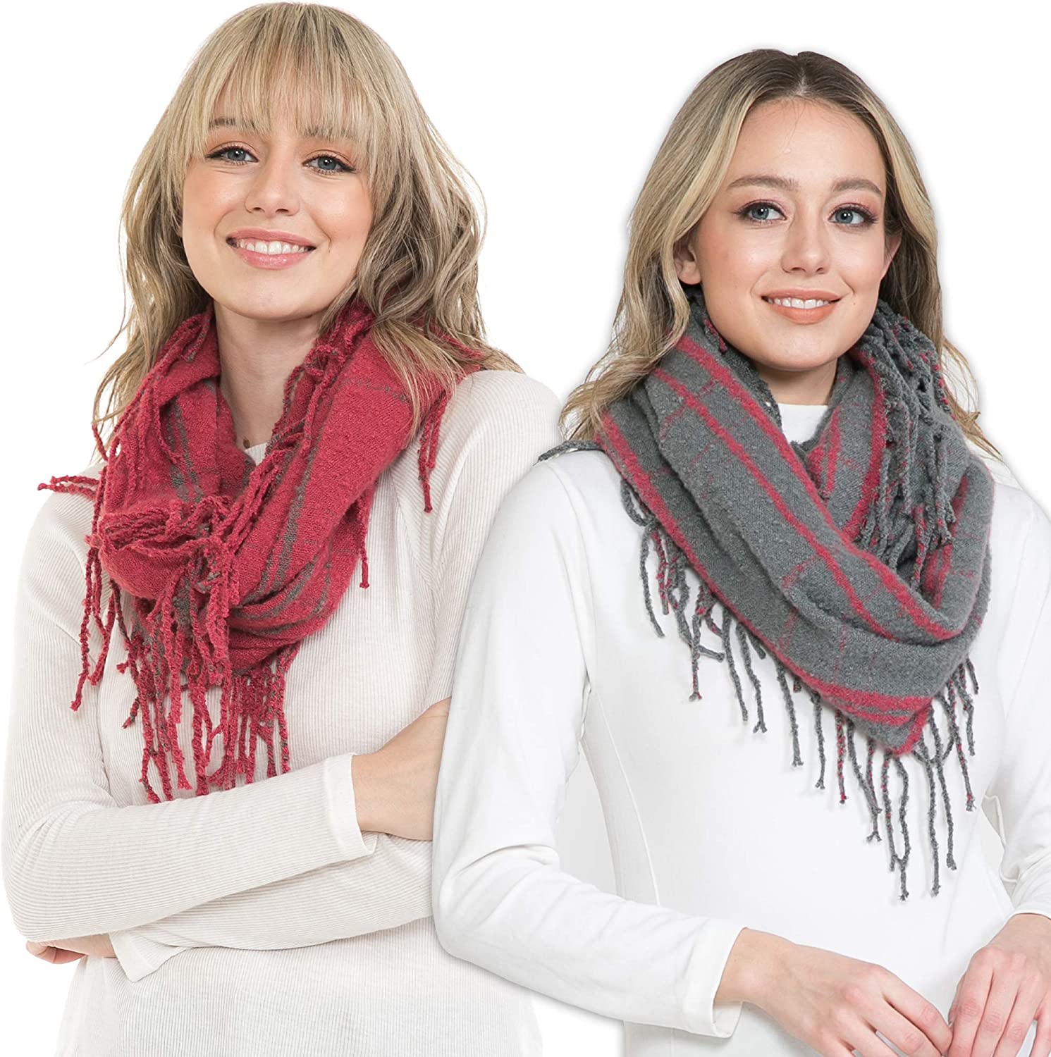 Basico Scarfs For Women Fashion, Soft Winter Scarf Masks, Infinity Scarves Neck Warmer
