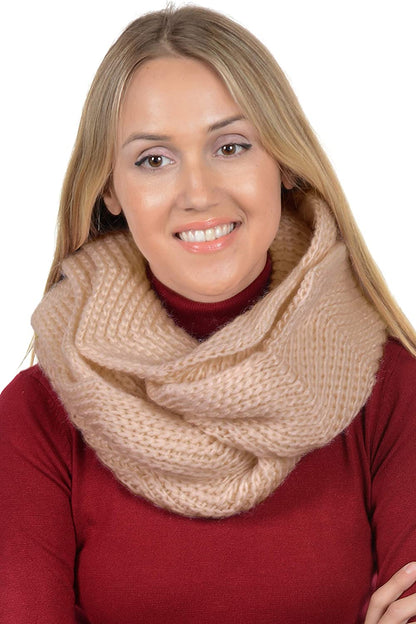 Basico Women Winter Infinity Scarf Warm Knitted Circle Loop Various Colors…