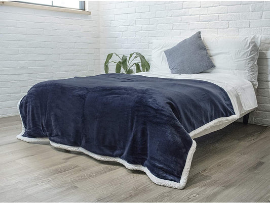 Twin Plush Sherpa Blanket