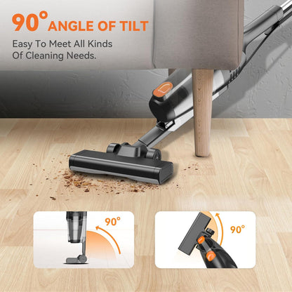 Corded Stick Vacuum Cleaner – 2-in-1 Handheld Use – 20KPa Powerful Suction with 16ft Cord – Lightweight Design for Hardwood Floors & Pet Hair