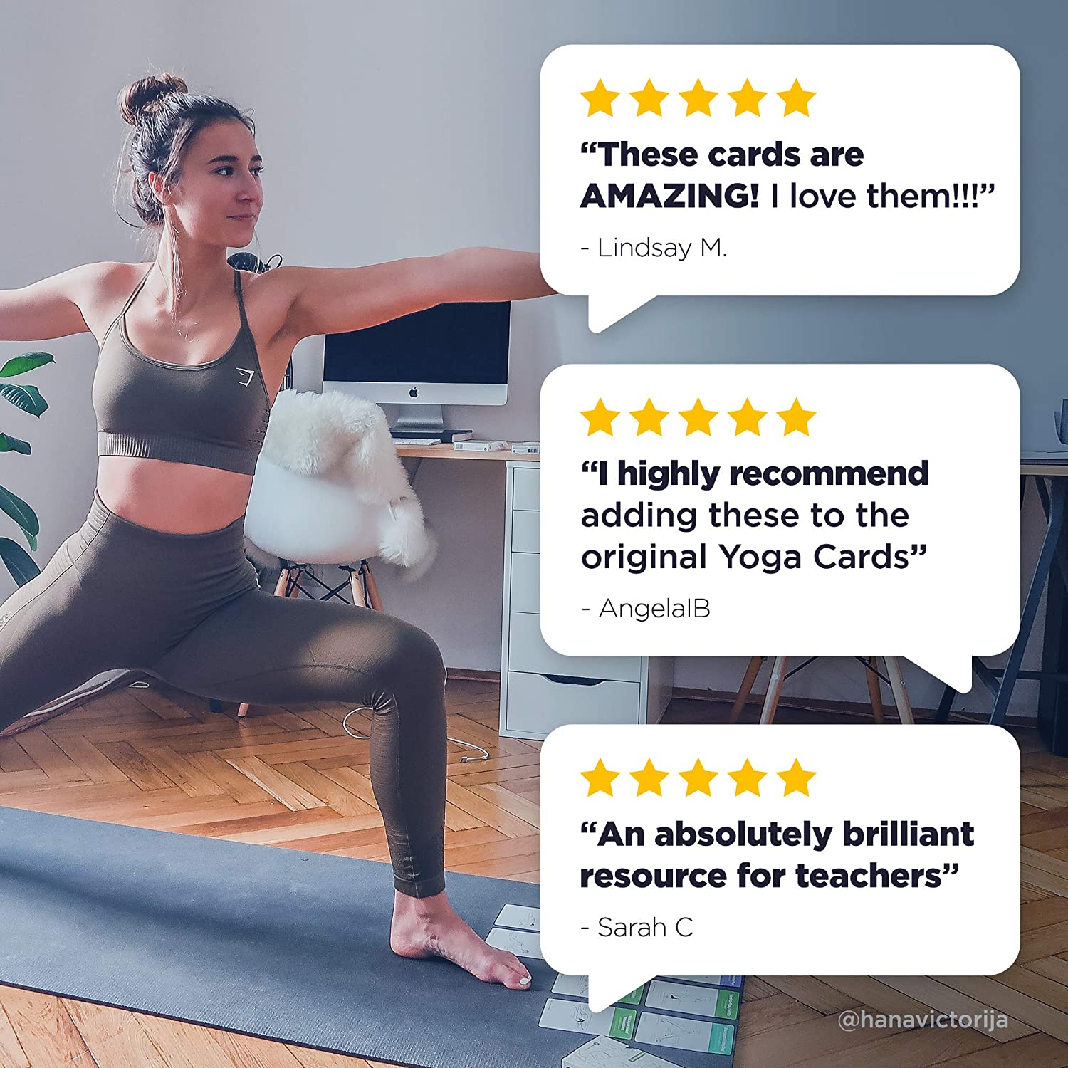 WorkoutLabs Yoga Cards II – Intermediate: Professional Visual Study, Class Sequencing & Practice Guide Vol.2 · Plastic Yoga Flash Cards/Yoga Deck with Sanskrit