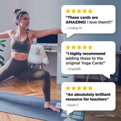 WorkoutLabs Yoga Cards II – Intermediate: Professional Visual Study, Class Sequencing & Practice Guide Vol.2 · Plastic Yoga Flash Cards/Yoga Deck with Sanskrit
