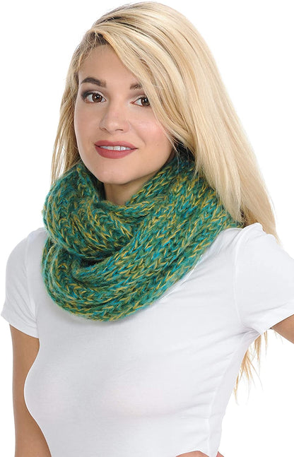 Basico Infinity Scarf | Winter Crochet Knit Scarf in One Size