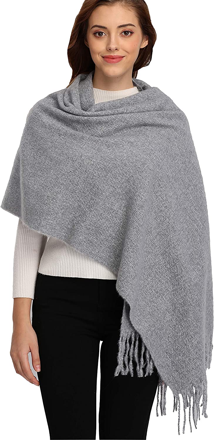Women Men Winter Thick Cable Knit Wrap Chunky Warm Scarf
