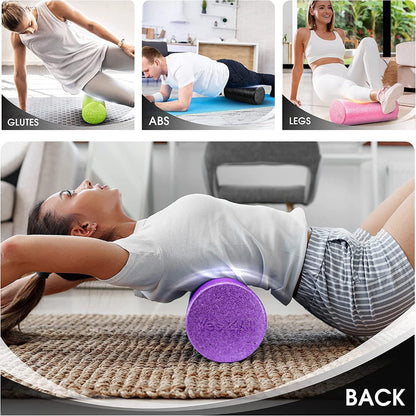 Foam Roller – High Density Exercise Roller for Yoga Pilates Stretching Recovery Use