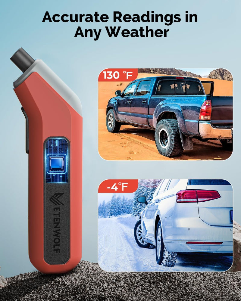 Digital Tire Pressure Gauge T300 – 3–200 PSI Industrial Gauge, ANSI B40.7 Grade 2A Calibrated, Replaceable AAA Batteries