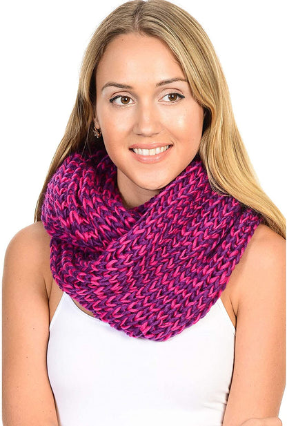 Basico Infinity Scarf | Winter Crochet Knit Scarf in One Size