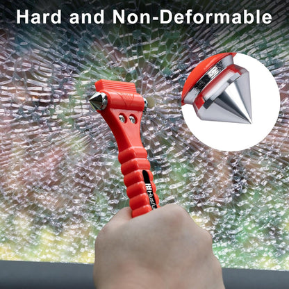 2-Pack Car Safety Hammer – 2-in-1 Auto Escape Tool with Window Glass Breaker & Seat Belt Cutter – Emergency Rescue for Family & Traffic Accidents