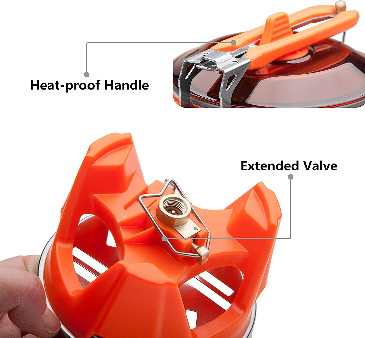Fire-Maple "Fixed-Star 2" Personal Cooking System Stove w/Electric Ignition, Pot Support & Propane/Butane Canister Stand | Jet Burner/Pot System for Backpacking, Camping, Hiking, Emergency Use