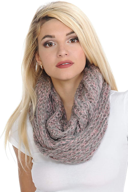 Basico Infinity Scarf | Winter Crochet Knit Scarf in One Size
