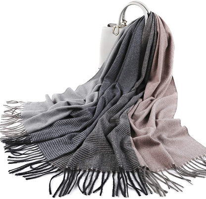 PINCTROT Chunky Large Blanket Scarf for Men Women Warm Cozy Plaid Tartan Wrap Super Soft Shawl Cape