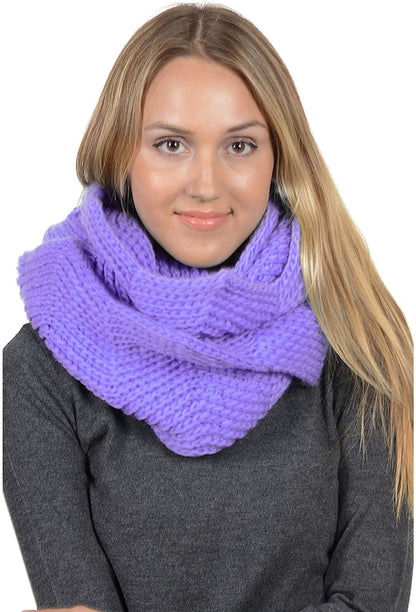 Basico Women Winter Infinity Scarf Warm Knitted Circle Loop Various Colors…