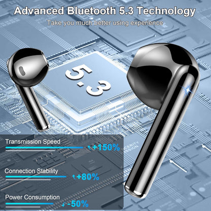 Wireless Bluetooth 5.3 Earbuds – HiFi Stereo Sound – In-Ear Use – ENC Noise Cancelling Mics – 40H Playtime, IP7 Waterproof