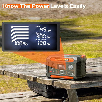 Portable Power Station – Solar Generator Battery Backup with AC Outlet