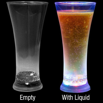 Liquid Activated Multicolor LED Pilsner Glass - 13 oz