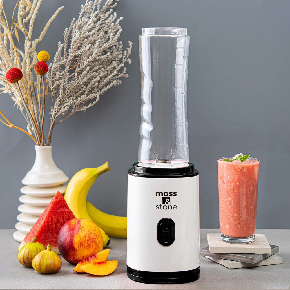 Personal Smoothie Blender – Single-Serve One-Touch Use – 20 oz BPA-Free Bottle – Compact Plug-In Design for Everyday Smoothies & Shakes
