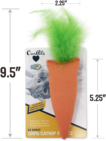 OurPets 100 Percent North American Catnip Filled Cat Toys (Interactive Cat Toys for Indoor Cats, Kitten Toy,Cat Chew Toy & Catnip Toys for Cats) Great for Cats who Enjoy Catnip & Interactive Cat Toys