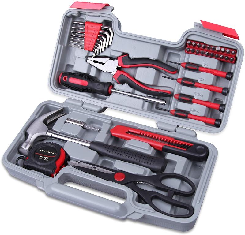 39-Piece Household Tool Set With Storage Case 
