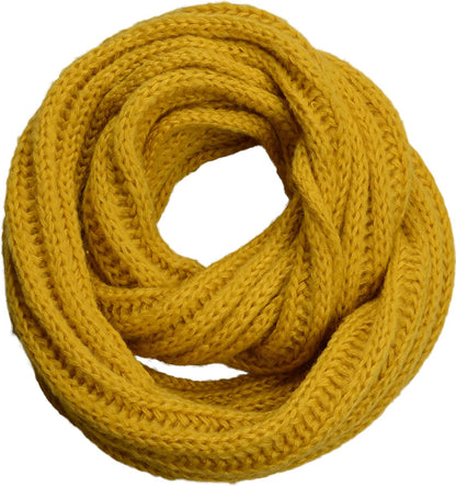 NEOSAN Women's Men Thick Winter Knitted Infinity Circle Loop Scarf
