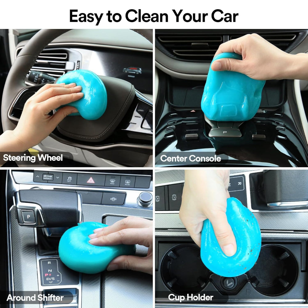 Car Cleaning Gel – Interior Cleaner Putty for Auto Detailing – Universal Dust Remover Slime for Vents, Dash & Accessories