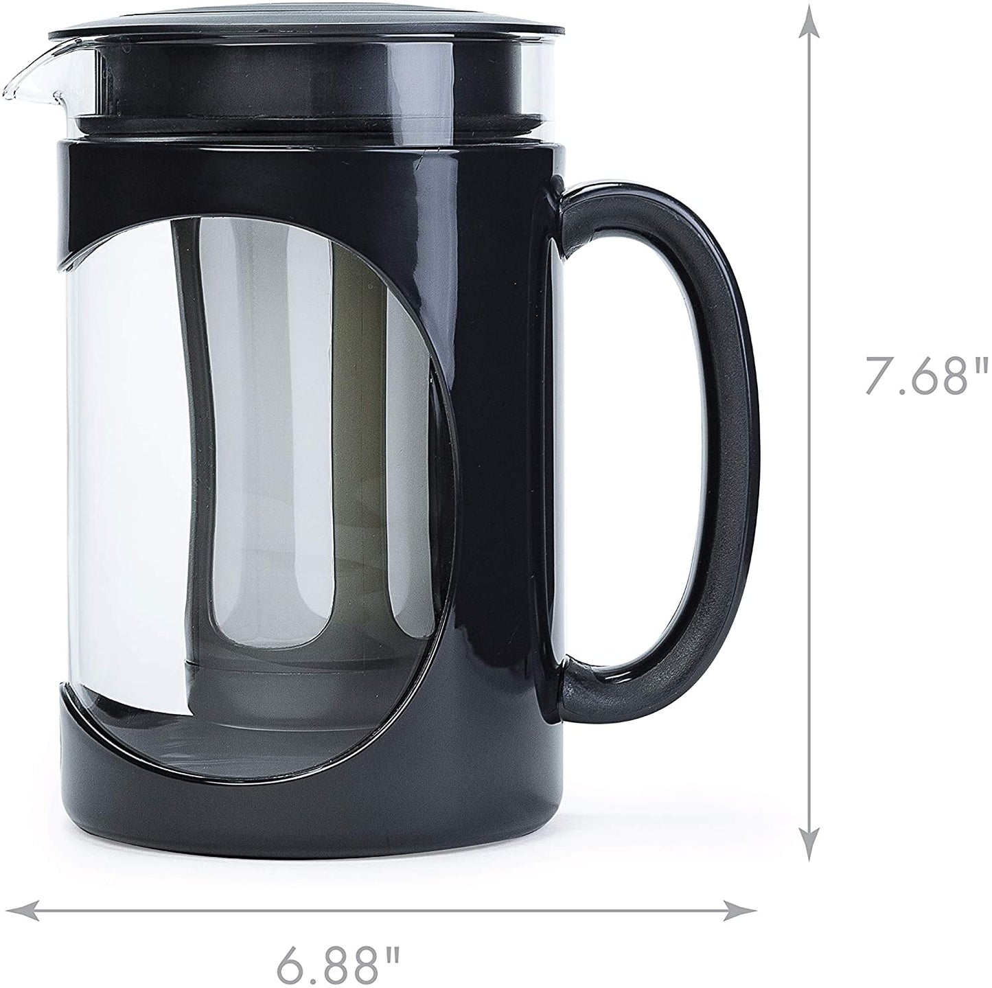 6 Cup Deluxe Cold Brew Iced Coffee Maker with Comfort Grip Handle