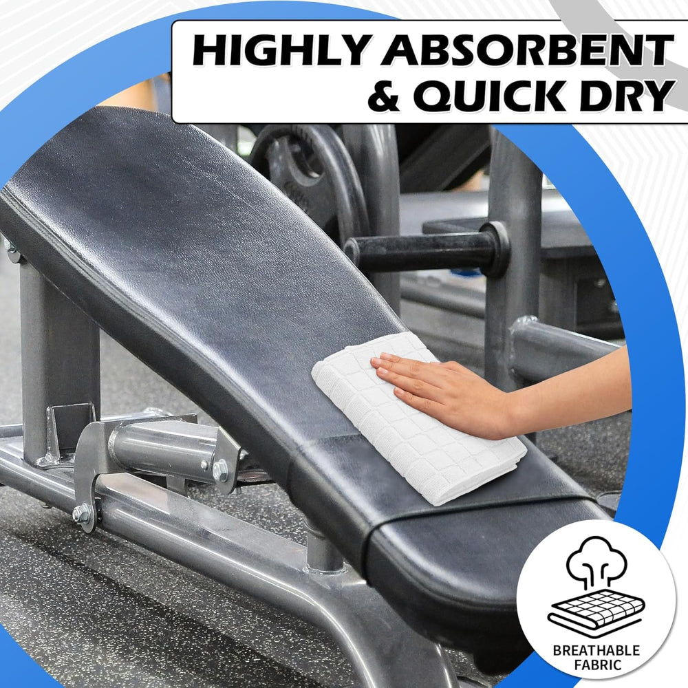 Microfiber Gym Towels – Quick-Dry Sweat & Hand Towels, 16 x 27 Inch, Absorbent Yoga Towels for Home, Gym, Travel, Beach, Workout for Men & Women