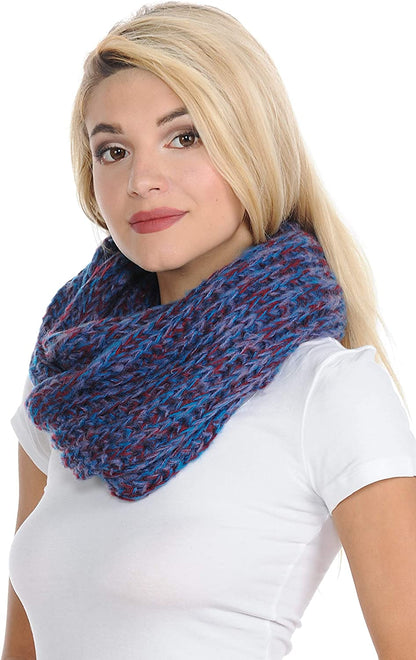 Basico Infinity Scarf | Winter Crochet Knit Scarf in One Size