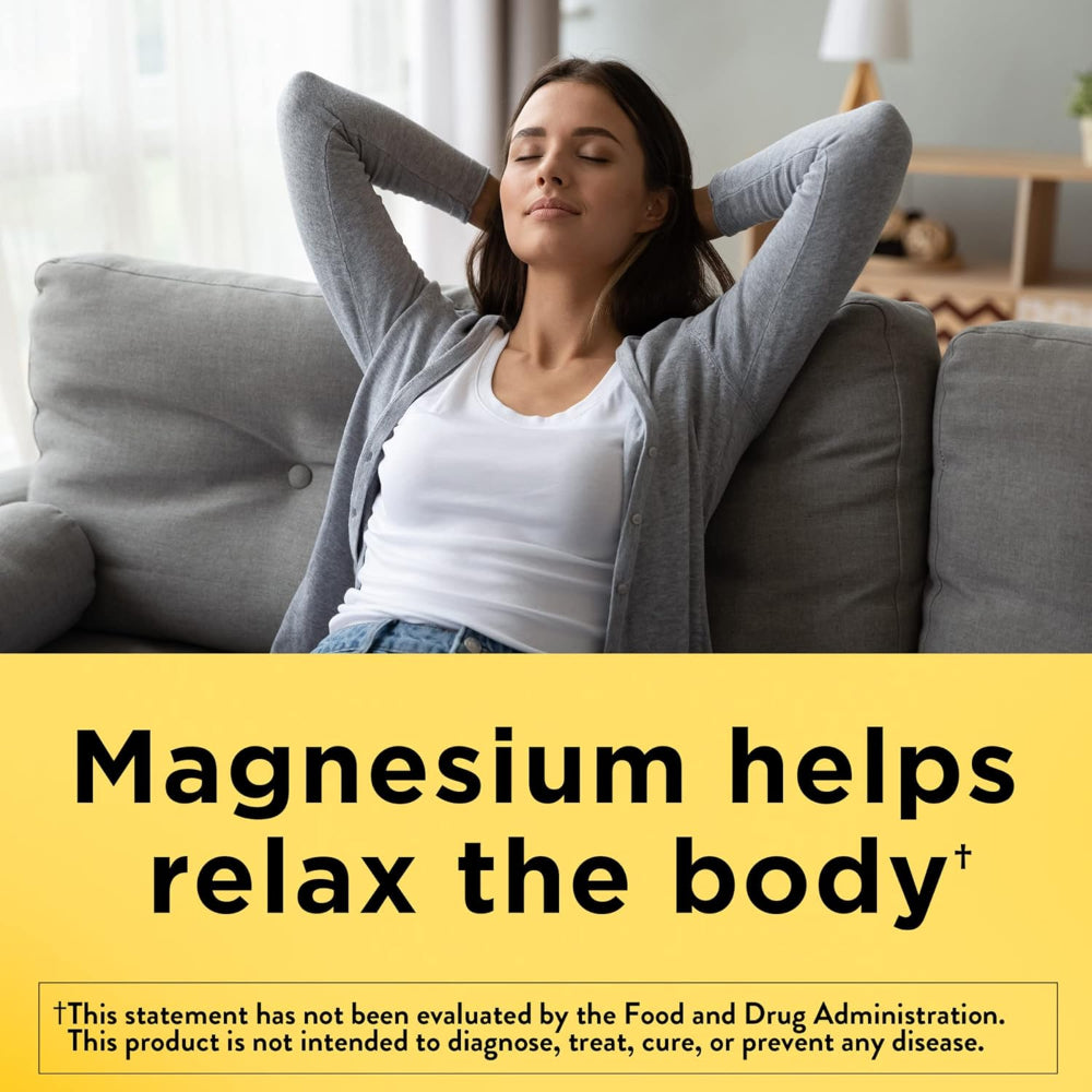 100-Tablet Magnesium Oxide Supplement – 250 mg Tablets for Men & Women – Muscle, Heart, Bone & Nerve Health Support, 100-Day Supply