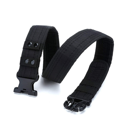 Yahill Security Tactical Belt Combat Gear Adjustable Heavy Duty Police Military Equipment Accessories for Sports Outdoor