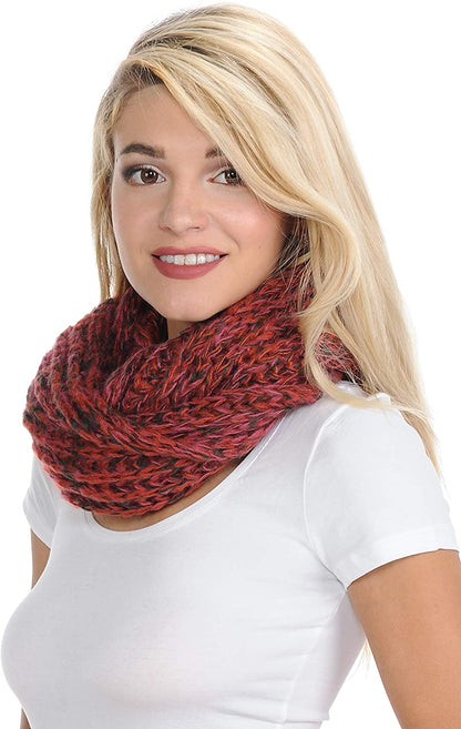 Basico Infinity Scarf | Winter Crochet Knit Scarf in One Size