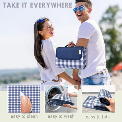 Waterproof Picnic Blanket – Foldable Outdoor Mat for Beach, Park, Camping, and Travel