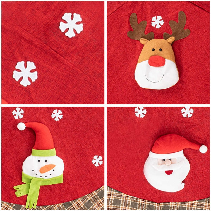 Santa And Friends Holiday Tree Skirt