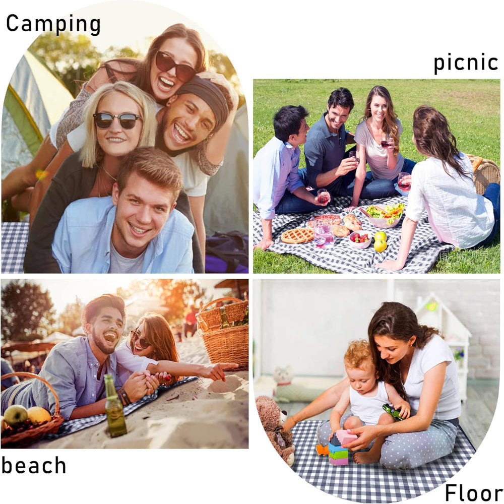 Waterproof Picnic Blanket – Foldable Outdoor Mat for Beach, Park, Camping, and Travel