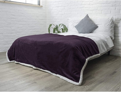 Twin Plush Sherpa Blanket