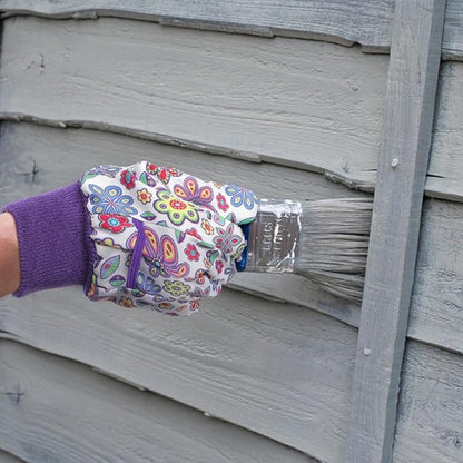 4-Pack Women’s Gardening Gloves – Soft Floral Garden Gloves, Cute and Comfortable for Yard & Planting