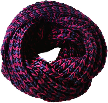 Basico Infinity Scarf | Winter Crochet Knit Scarf in One Size