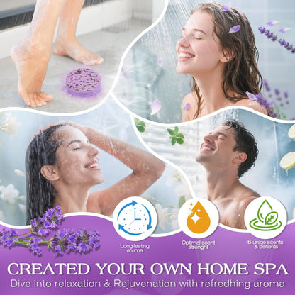 12-Pack Shower Steamers – Aromatherapy Spa Use – Stress Relief & Relaxation Tablets – Home Shower Self-Care Gift Set