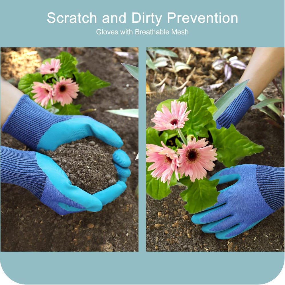 Garden Tool Set – Rust Resistant Hand Tools Kit for Weeding, Digging, Planting, and Gardening