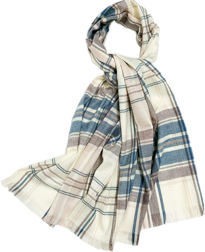 PINCTROT Chunky Large Blanket Scarf for Men Women Warm Cozy Plaid Tartan Wrap Super Soft Shawl Cape