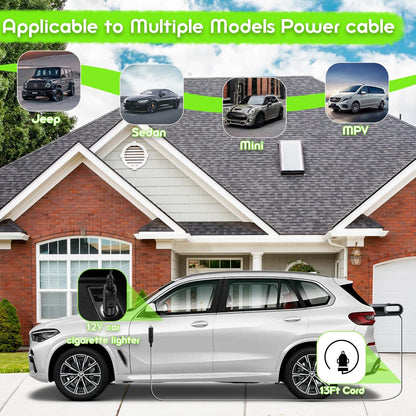 Portable Car Vacuum – Handheld Vacuum Cleaner with Powerful Suction – 13.5FT Cord, Crevice Tool, Flex Hose & Storage Bag for Car Interior, Trunk & Pet Hair