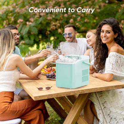 Countertop Ice Maker – Portable Ice Machine 26lbs/Day Fast 6-Min Ice with Self-Cleaning