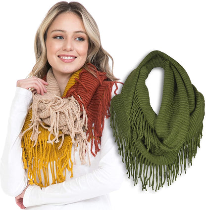 Basico Scarfs For Women Fashion, Soft Winter Scarf Masks, Infinity Scarves Neck Warmer